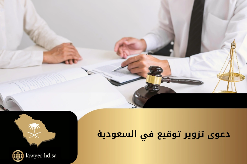 دعوى تزوير توقيع في السعودية