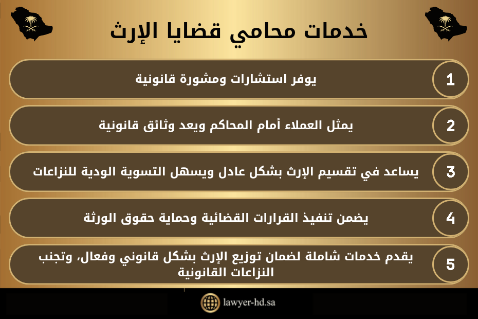 كم يأخذ المحامي في قضية الورث بالسعودية